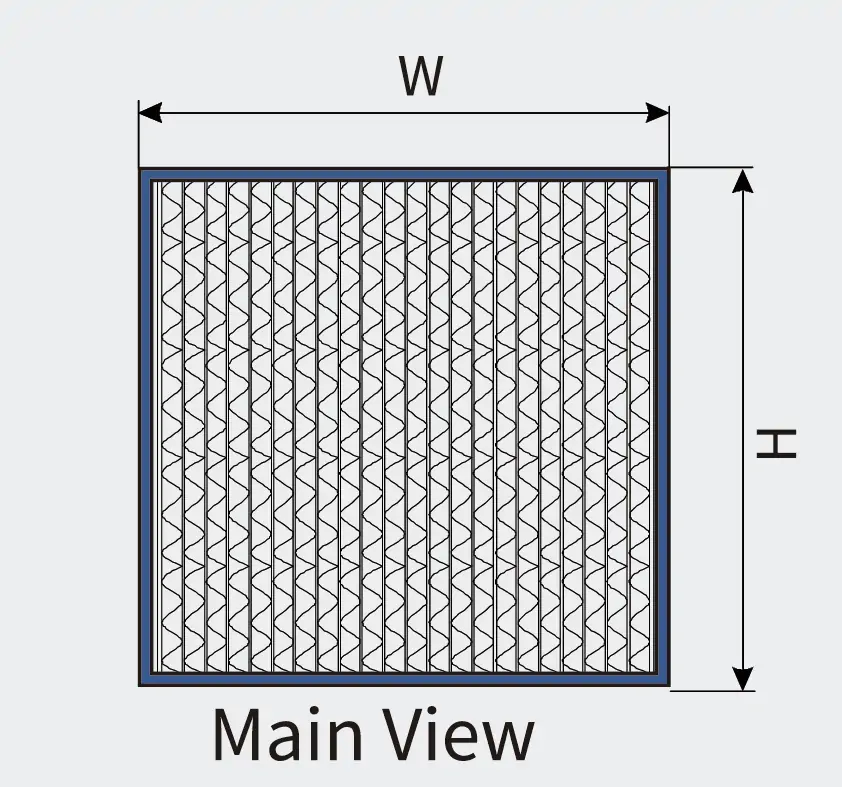 Gel seal deep pleated filter